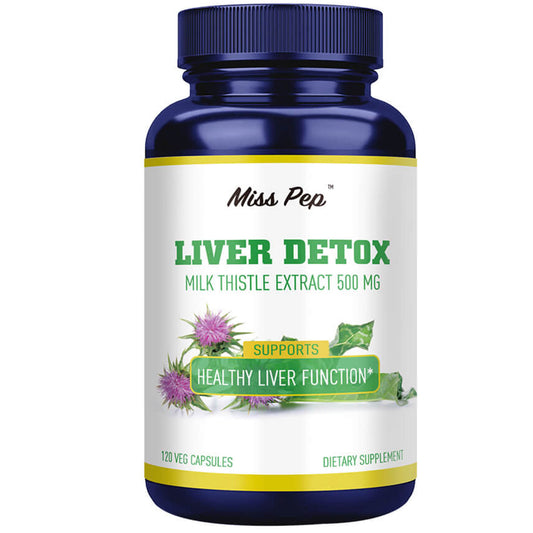 Misspep 120 Capsules Liver Detox Silymarin Milk Thistle Extract 500 mg with Artichoke Extract